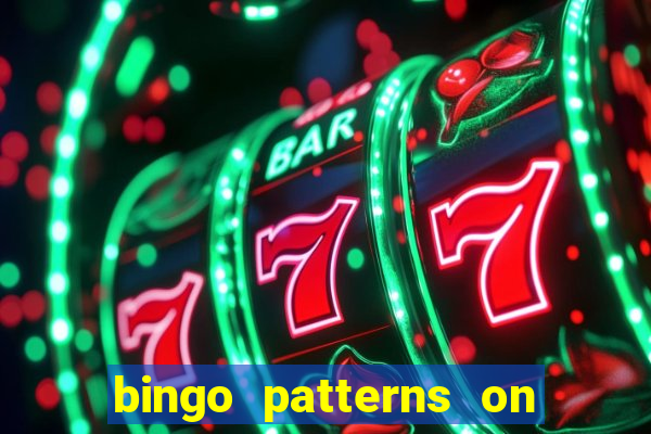 bingo patterns on slot machines