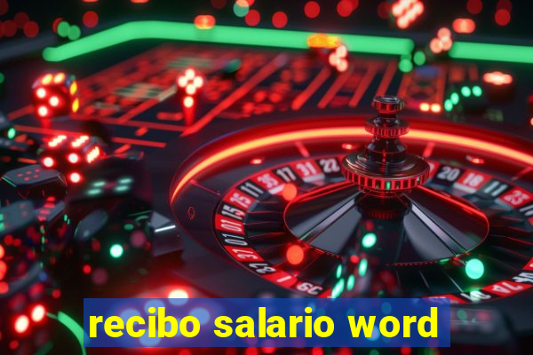 recibo salario word