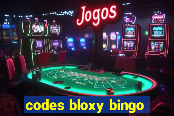 codes bloxy bingo