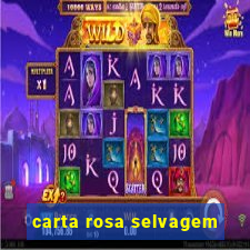 carta rosa selvagem