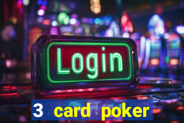 3 card poker casino odds