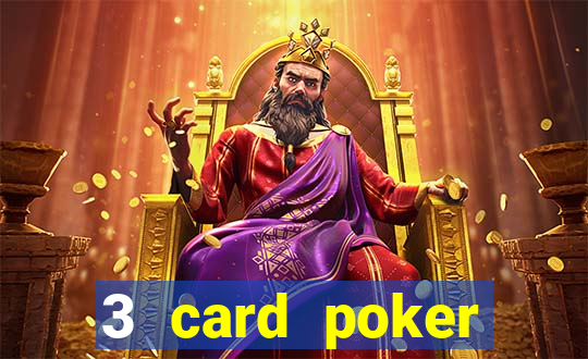 3 card poker casino odds