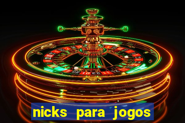 nicks para jogos de tiro