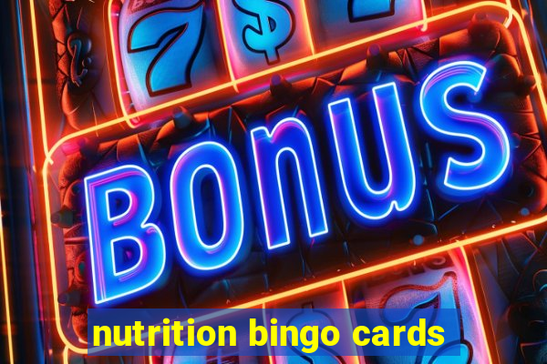 nutrition bingo cards