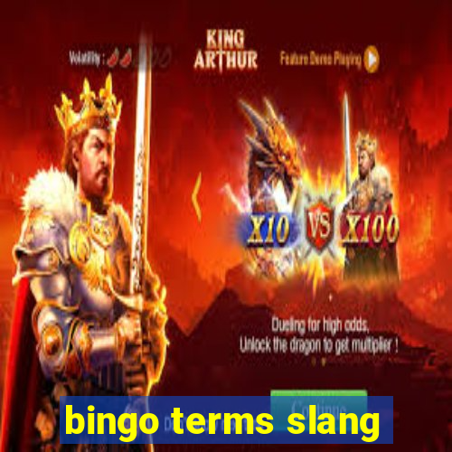 bingo terms slang