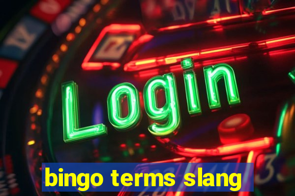 bingo terms slang