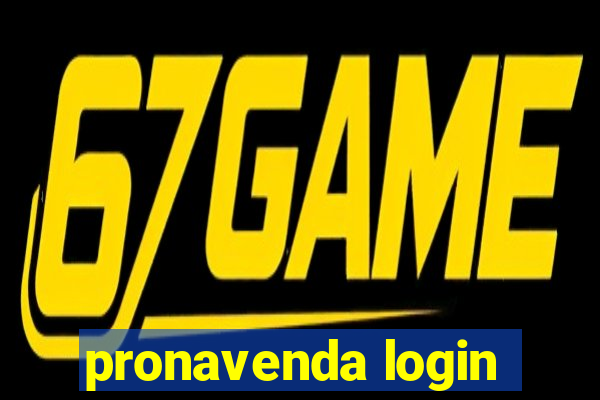 pronavenda login