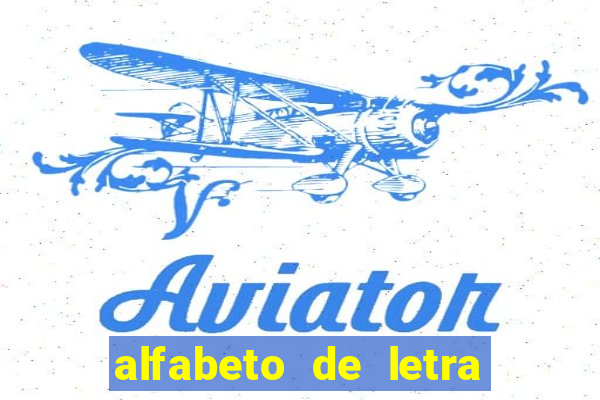 alfabeto de letra de m茫o