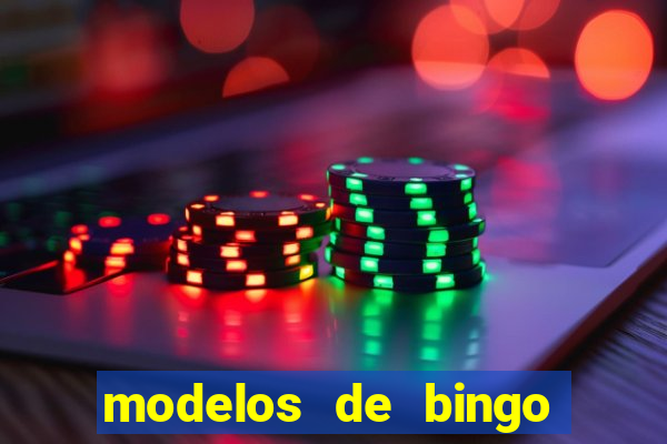 modelos de bingo para imprimir