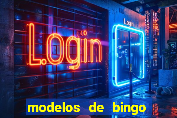 modelos de bingo para imprimir