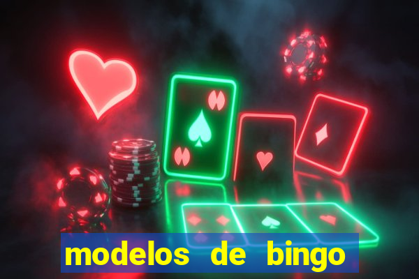 modelos de bingo para imprimir