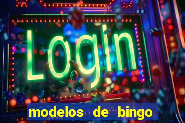 modelos de bingo para imprimir