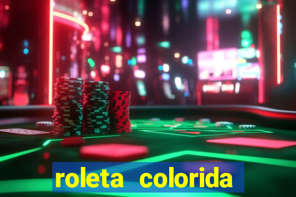 roleta colorida para imprimir