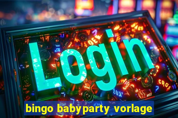 bingo babyparty vorlage