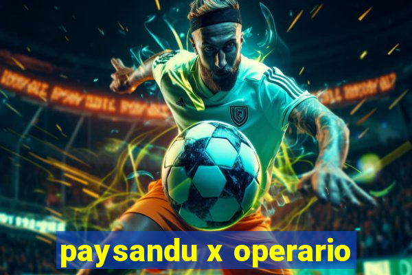 paysandu x operario