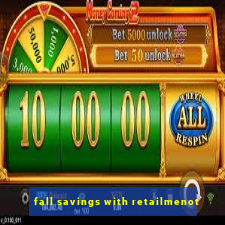 fall savings with retailmenot