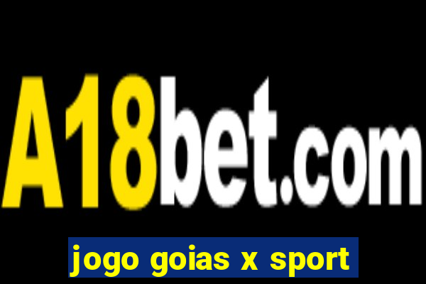 jogo goias x sport