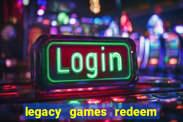 legacy games redeem code prime