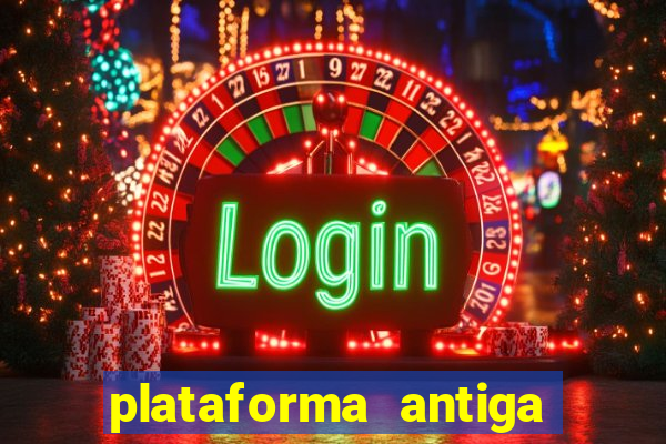 plataforma antiga de jogos