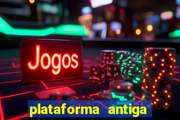 plataforma antiga de jogos