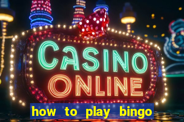 how to play bingo for money