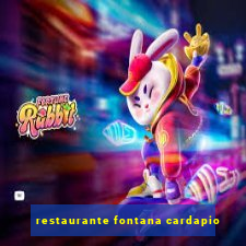 restaurante fontana cardapio