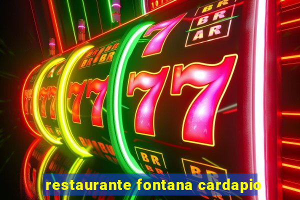 restaurante fontana cardapio