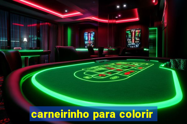 carneirinho para colorir