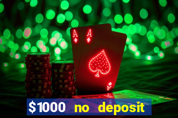 $1000 no deposit bonus casino