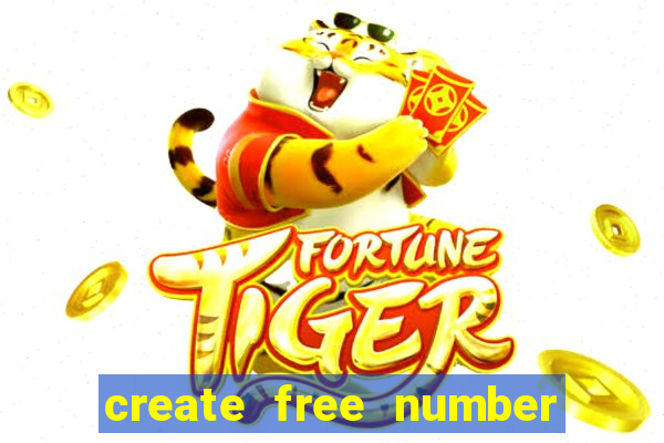 create free number bingo card