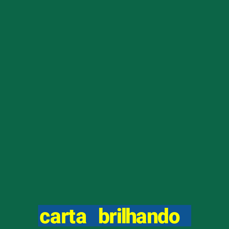 carta brilhando fortune tiger