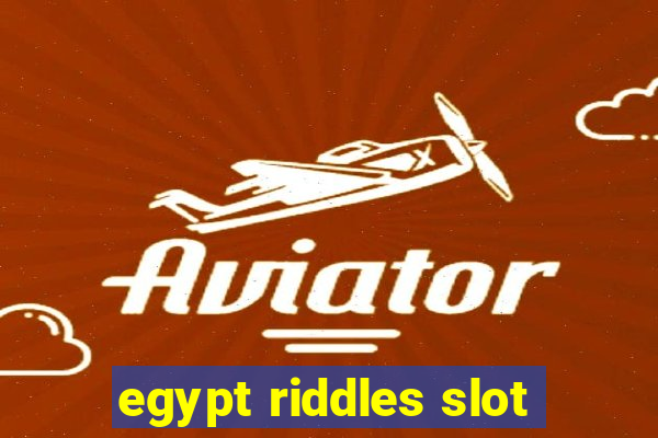 egypt riddles slot