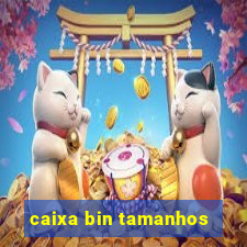 caixa bin tamanhos