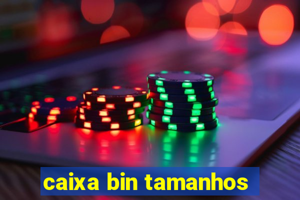 caixa bin tamanhos