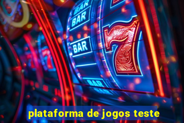 plataforma de jogos teste