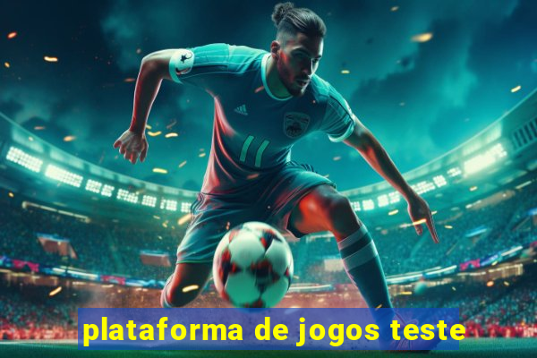 plataforma de jogos teste