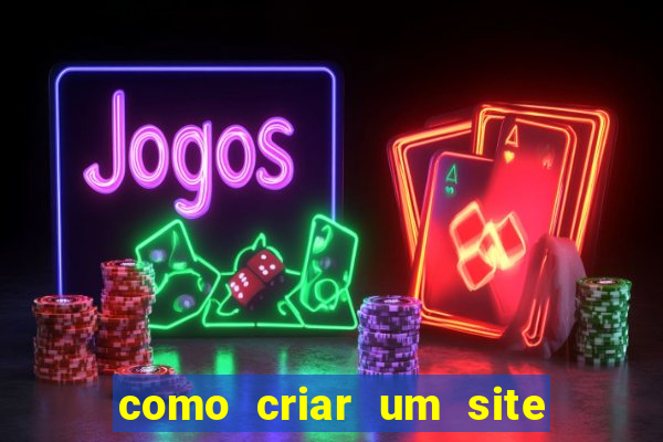 como criar um site de jogos