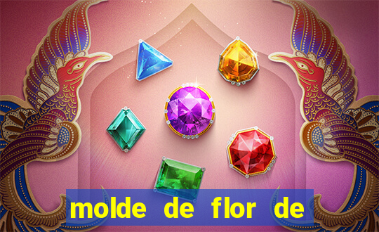 molde de flor de eva grande para imprimir