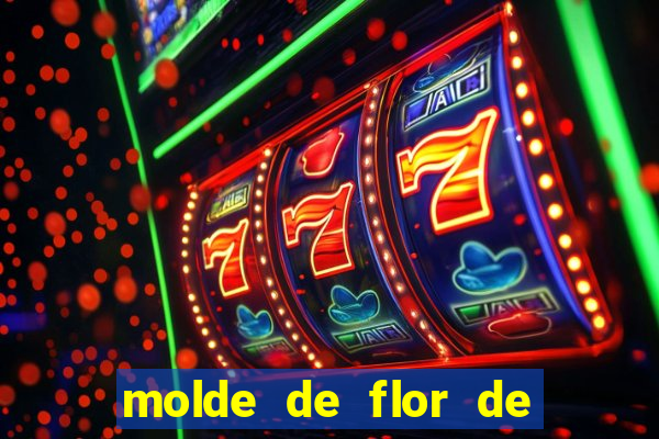 molde de flor de eva grande para imprimir