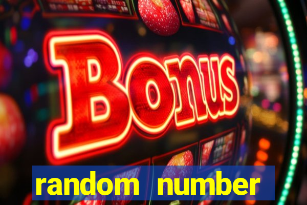 random number generator slot machine