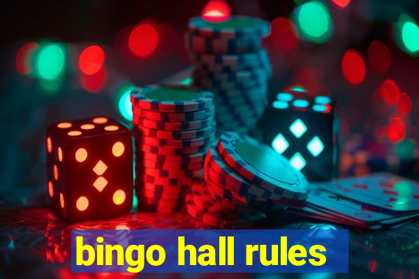 bingo hall rules