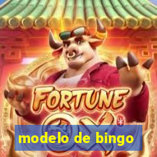 modelo de bingo