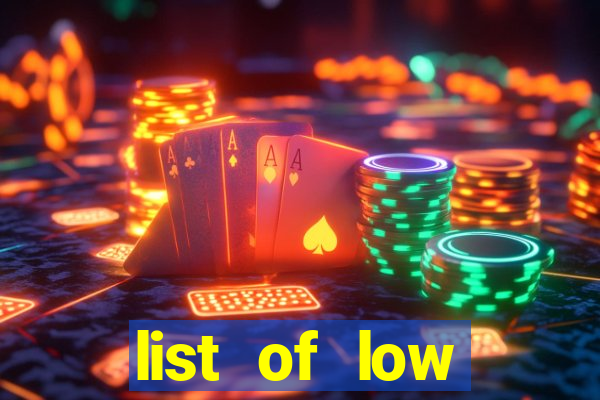 list of low volatility slot machines