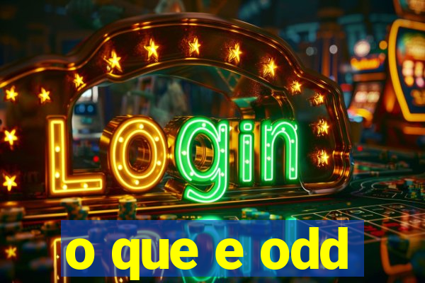 o que e odd