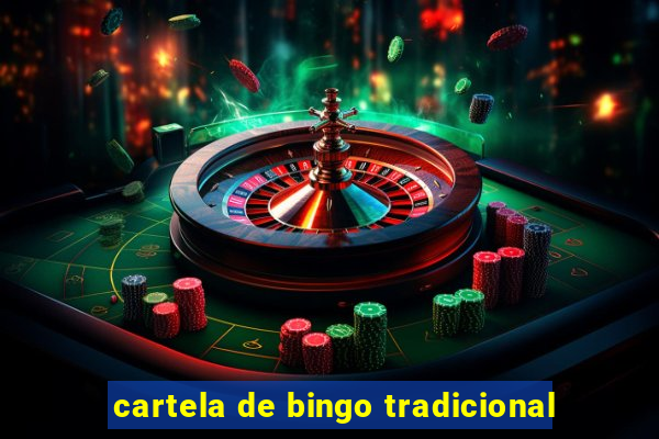 cartela de bingo tradicional