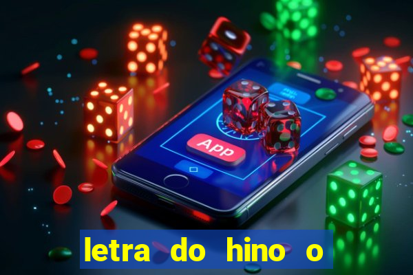 letra do hino o vento balançou