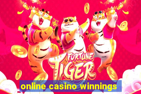 online casino winnings