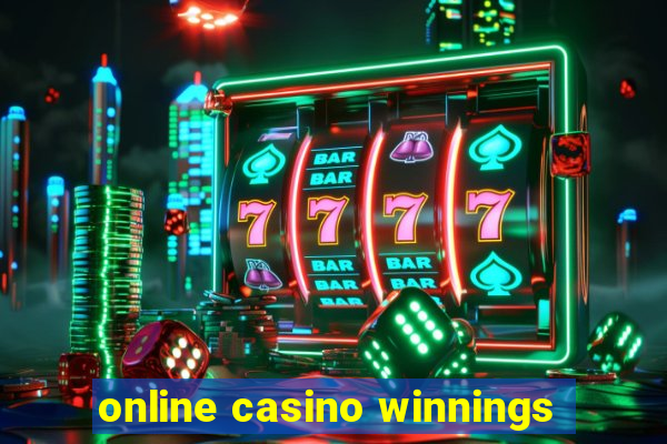 online casino winnings