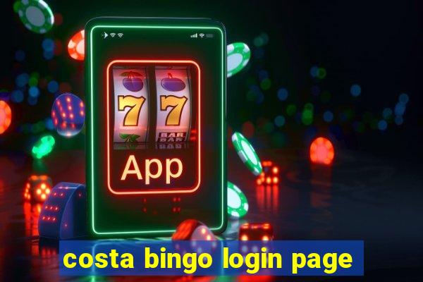 costa bingo login page