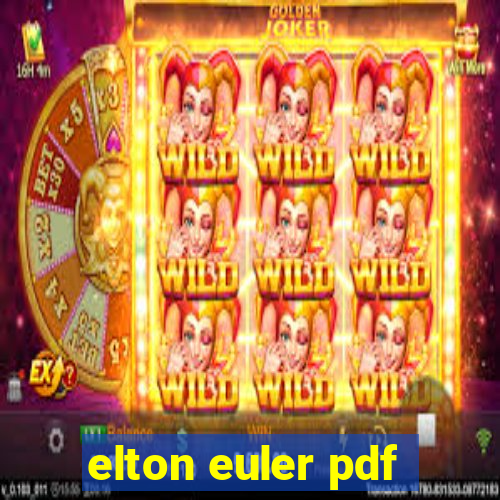 elton euler pdf